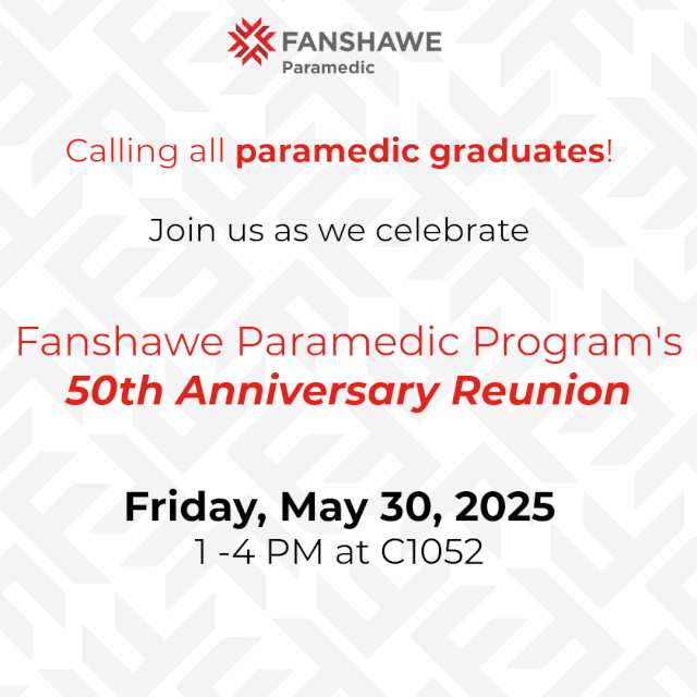 Fanshawe Paramedic Program 50th Anniversary Reunion