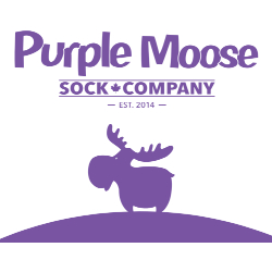 Logo for Purple Moose Sock Company